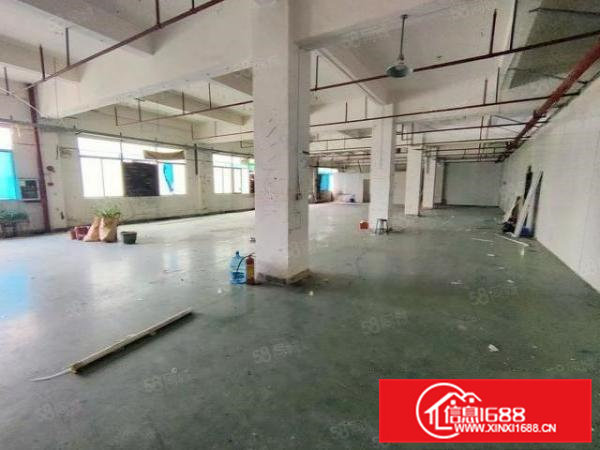 凤岗油甘埔三楼700平厂房出租带地坪漆装修办公室光线足