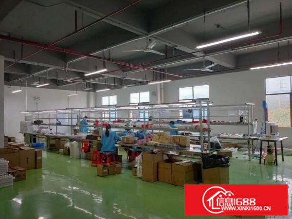 带精装修拎包入住凤岗雁田楼上电子厂房转租700平