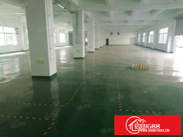 龙岗坪地新出原房东一楼1500平标准厂房出租有红本全新地坪漆