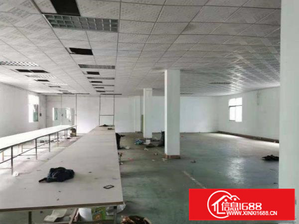 茶山京山楼上精装修吊顶厂房380平方带办公出租