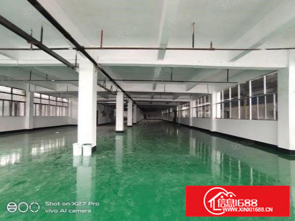 塘厦沙湖标准2楼1200平方厂房招租!全新地坪漆,交通方便!