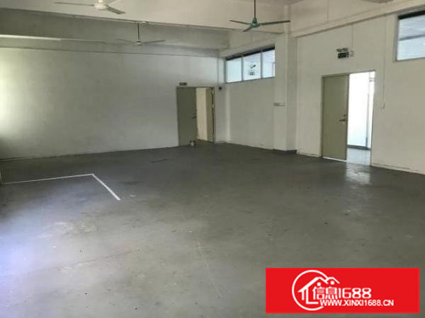 横岗大康沙荷路边带装修厂房出租单层好停车480平带玻璃隔间