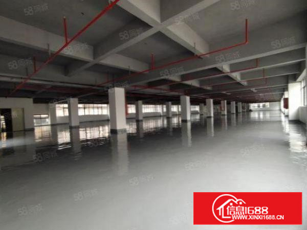 宝安西乡地铁站附近，楼上1800平精装厂房，带吊机口，一手租
