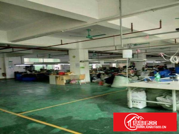 龙岗盐龙大道旁二楼厂房出租900平水电现成价格可谈