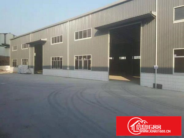 向东新出9米高1200平可做污染行业单一层钢构厂房出租