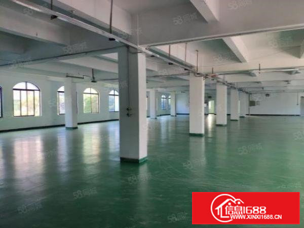 横沥镇小型工业园出租二楼整层，1400平，全新地坪漆，货梯