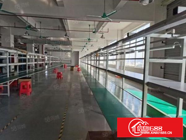 塘厦横塘靠清溪新出楼上标准厂房2200平出租，带消防喷淋