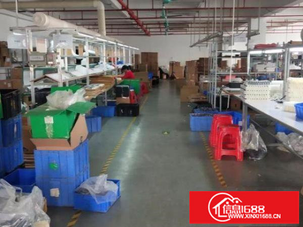 松岗实际面积厂房出租2楼1500平豪华装修水电到位，采光