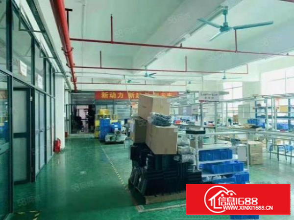 凤岗楼上适电子电商办公手袋厂房出租1600平豪华装修