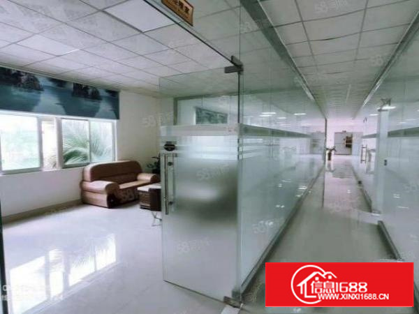 凤岗雁田怡安工业城楼上1000平现成水电办公室厂房出租可分租