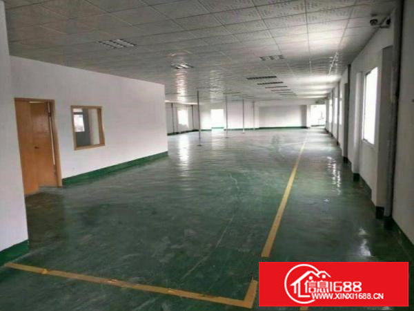 横岗华乐社区新出二楼带装修300平方米厂房出租搬入即可生产