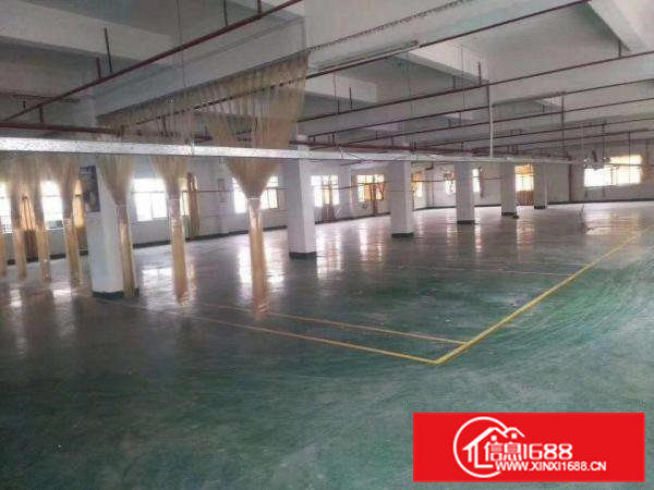 凤岗靠近龙岗厂房出租二楼1600平米出租带地坪漆办公室