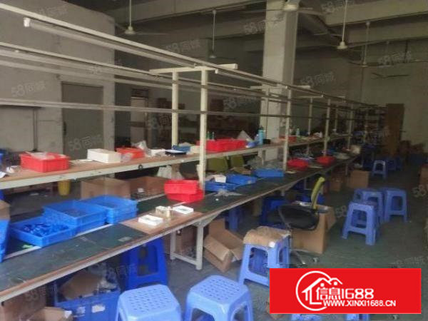 沙井和一附近新出楼上370平米带装修厂房。