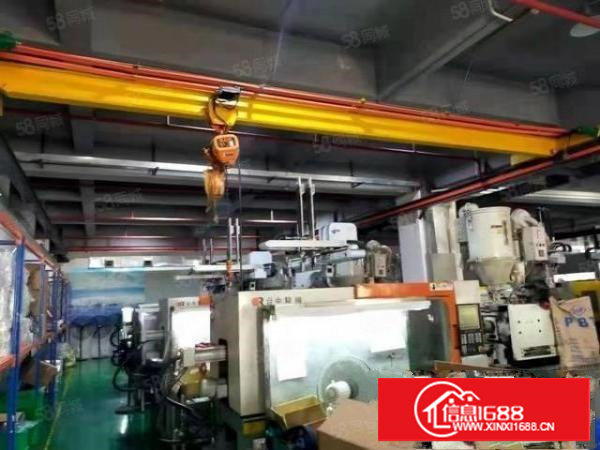 锦厦现成注塑车间厂房一楼700平方，三部行车，可办环评