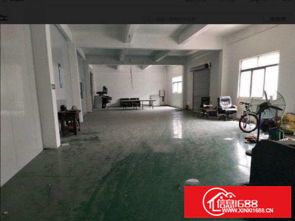 坪山三洋湖新出楼上400平方厂房有简单装修出租，带地坪漆