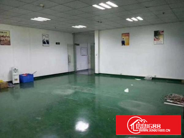 沙井新桥楼上1250平精装修厂房，原房东合同，独门独院环境好