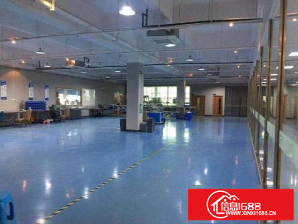 银湖工业区新出三楼无尘车间1500方，豪华装修，无转让费