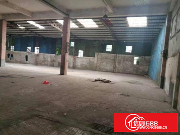 茶山大马路旁单一层厂房仓库950平方租金12000元