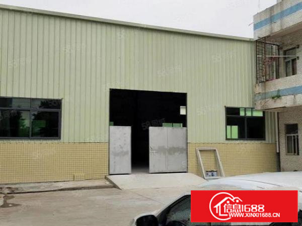 企石镇新出原房东单一层钢构厂房2890平方，现成行车