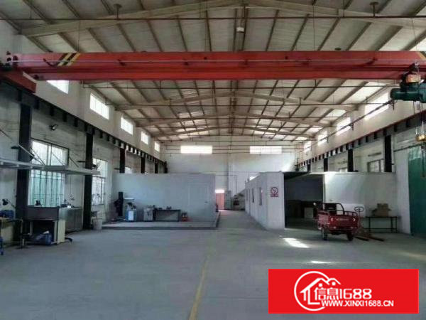 带牛角钢构厂房楼高8米，1000平方可分租