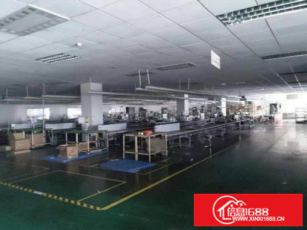 水口大型工业区三楼标准厂房6780平米无尘车间，配有五部电梯