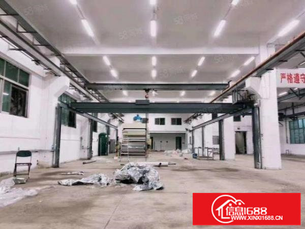 凤岗雁田精装修一楼厂房1400平方带3部行车水电出租