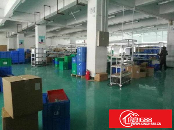 福永站紧邻宝安大道旁楼上2300平高新厂房，可分租