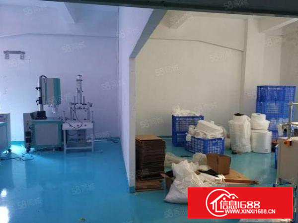 塘厦石潭布标准2楼一整层1300平方！大气前台！蓝色地坪漆！