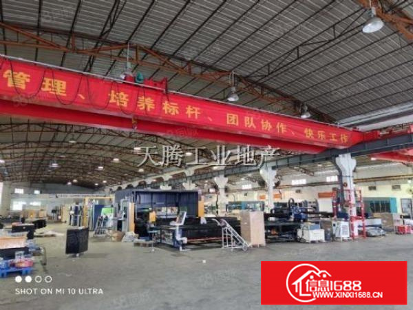 北滘碧江5520方出租！钢结构！带豪华办公室！有两台行车！