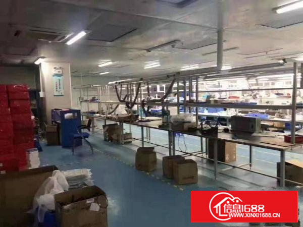 长安街口广深高速出口附近楼上豪华装修1000平方搬机即可生产