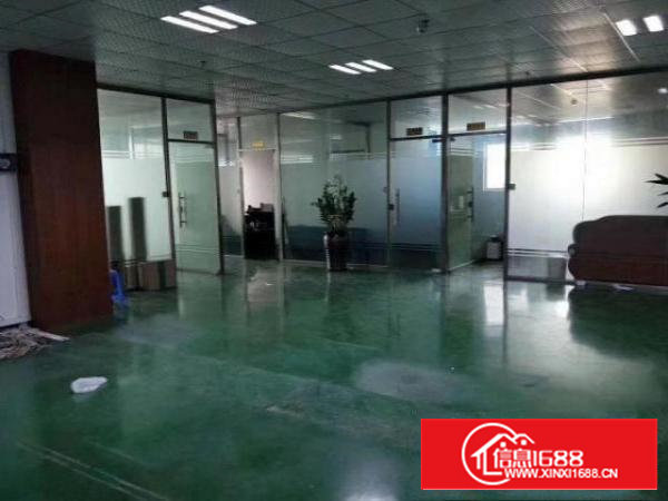 沙井新桥楼上1250平精装修厂房，原房东合同，独门独院环境好