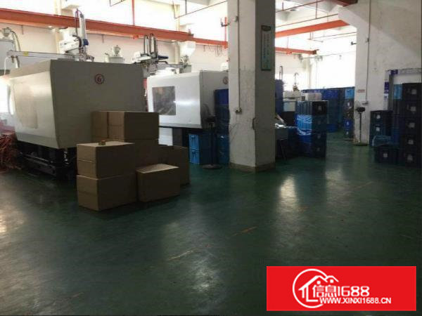 横沥镇现成注塑一楼1560平方厂房出租！现成机器！