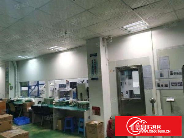 观澜五和大道靠近坂田新出楼上带装修680平方厂房出租