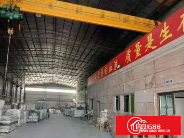 全新钢构厂房十米高带行吊，总面积2100平米，带现成行车