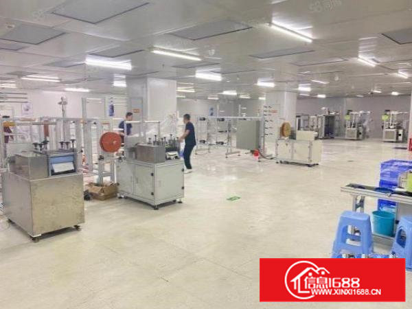 石岩新出楼上整层无尘车间2550平，带精装修办公室，无转让费