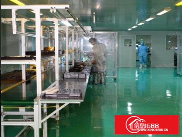 原房东带红本科苑城无尘车间1600平有办公无公摊，可整租分租