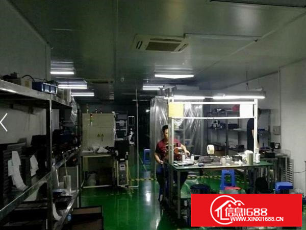 主干道边楼上精装修1380平标准厂房