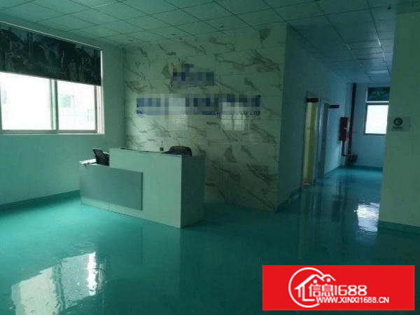 横岗怡锦楼上1300平精装厂房出租，房东出租