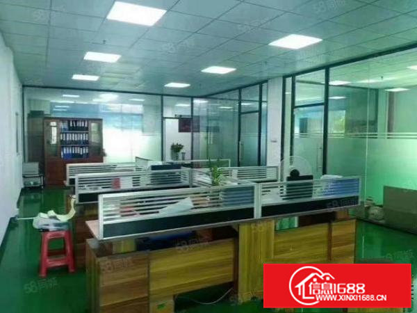 清溪三中新出二楼1200平方精装修全新地坪漆厂房无转让费用