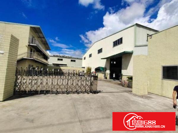 清溪高速出口附近原房东独院钢构厂房滴水10米4200平米招租