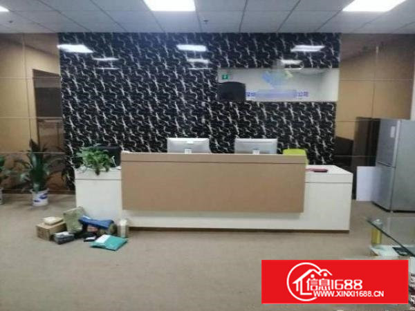 电子厂北环2楼1000平米，现成装修玻璃办公室车间全新地坪漆