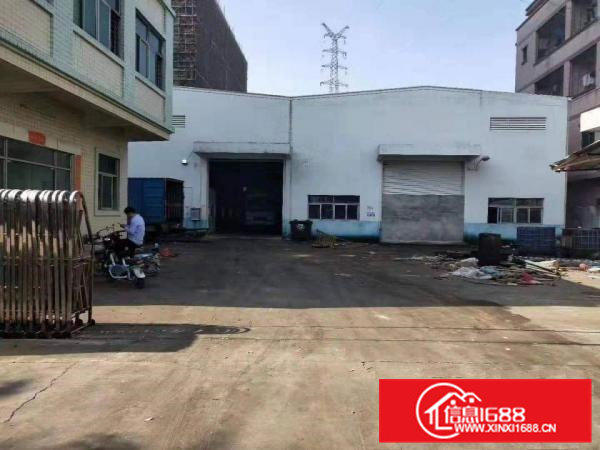 大朗洋坑塘工业区独院单一层1600平8米高钢构出租，水电齐全