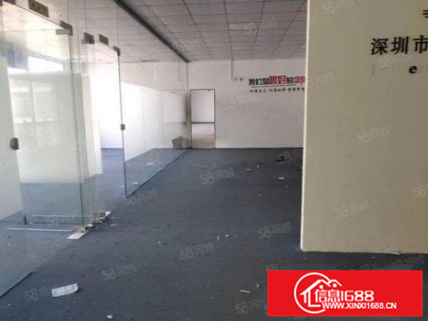 福永桥头地铁站旁楼上420平豪华装修红本厂房招租无转让费