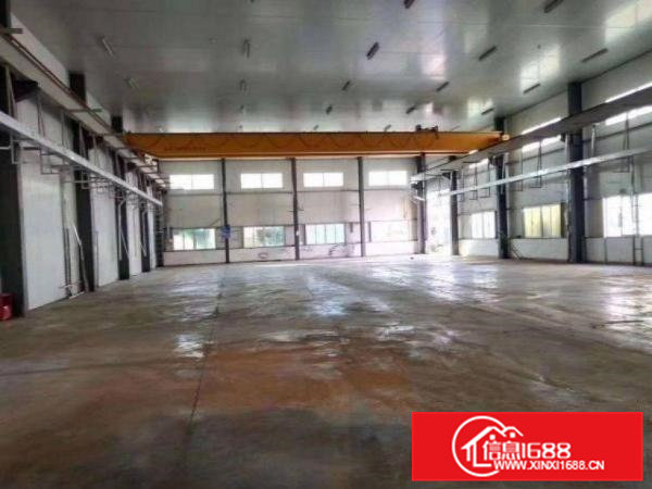 蔡边工业区独院单一层厂房出租1000，滴水8米，带行车