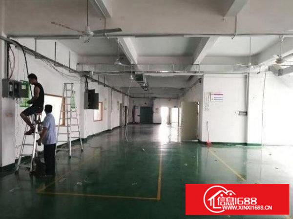 松岗东方带装修600平面积厂房出租，没有任何转让费