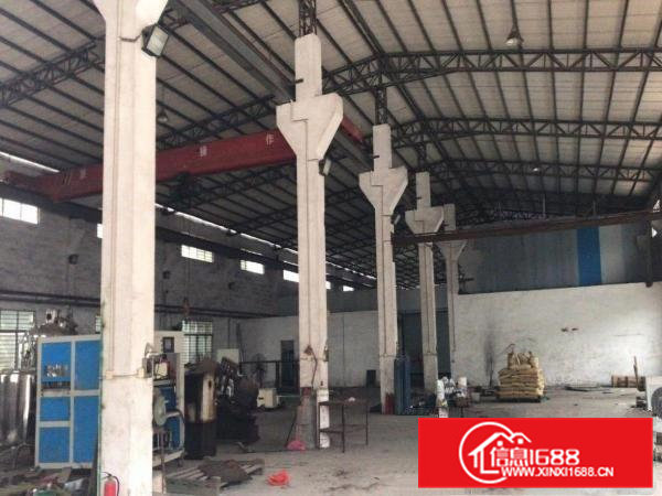 砖墙到顶带牛角带行车单一层厂房出租