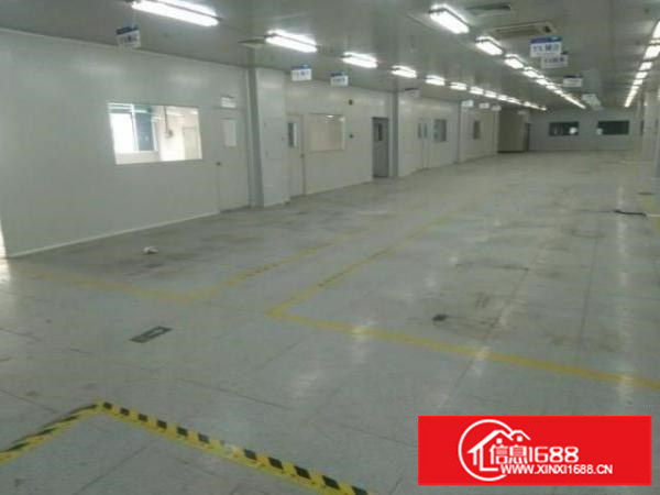 五联新出三楼无尘车间3200平米带豪华装修厂房招租