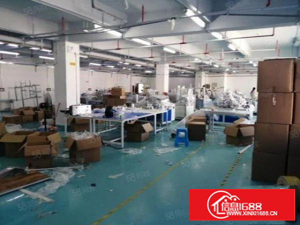 塘厦科苑城楼上标准地坪漆1000平厂房出租，形象好，办公室齐