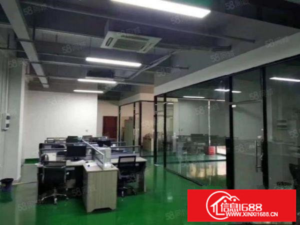 现成装修带办公室免转让费坪山大道主干道红本厂房3楼