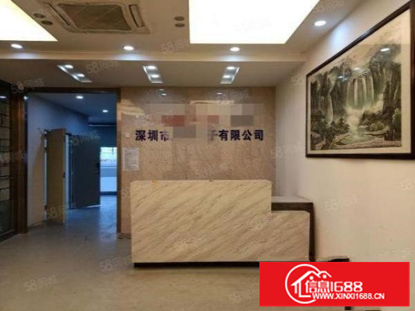 新出精装修厂房800平现成办公家具可拎包入住